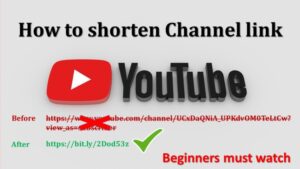 Shorten URL for YouTube